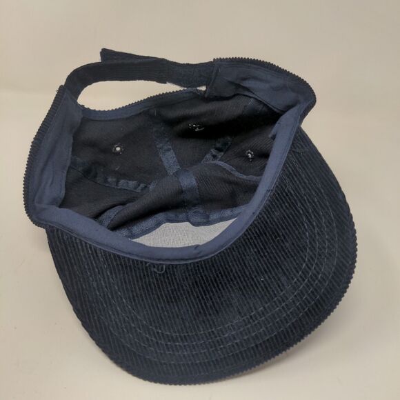 Pilatus Men's Strapback Hat Blue Corduroy Adjustable Embroidered Dragon Logo - Picture 9 of 10